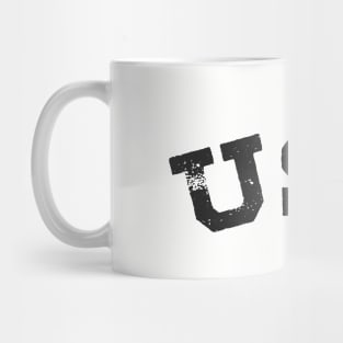 Retro USA Comfort Black Mug